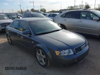 2003 Audi A4 3.0L with VIN WAULT68E93A303913, listed as a IAAI auction lot 41679276 with 70,432 mi miles and . Bid and sale history available at DreamBid. Image 1.
