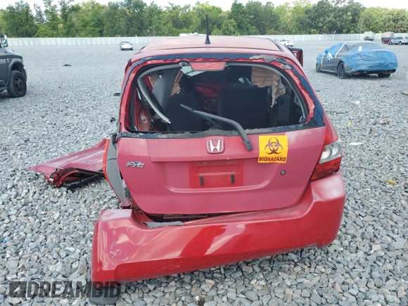 2008 Honda Fit with VIN JHMGD38428S073784, listed as a Copart auction lot 51758525 with 0 mi miles and Non Repairable. Bid and sale history available at carsss.com. Image 6.