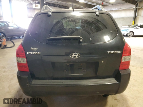 2008 Hyundai Tucson GLS with VIN KM8JM12BX8U873512, listed as a Copart auction lot 53549345 with 125,455 mi miles and Salvage Title. Bid and sale history available at carsss.com. Image 6.