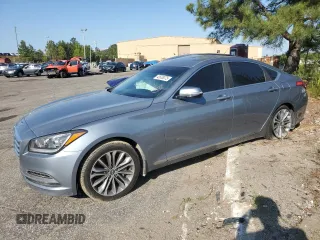 2015 Hyundai Genesis 3.8L with VIN KMHGN4JE0FU084609, listed as a Copart auction lot 42638375 with 87,119 mi miles and Salvage Title. Bid and sale history available at DreamBid. Image 1.