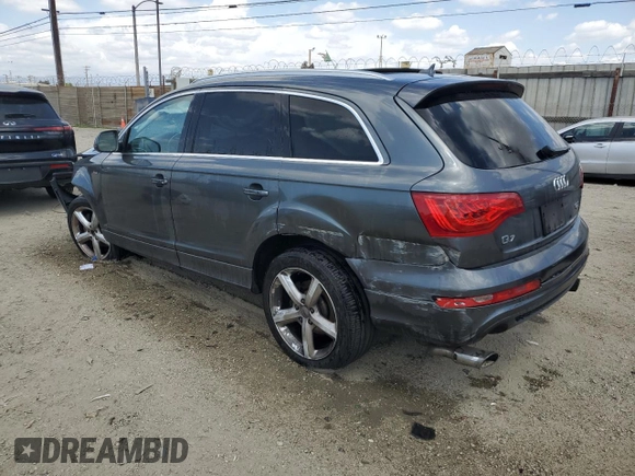 2015 Audi Q7 3.0T S line Prestige with VIN WA1DGAFE1FD023143, listed as a Copart auction lot 51624235 with 0 mi miles and Clean Title. Bid and sale history available at carsss.com. Image 2.