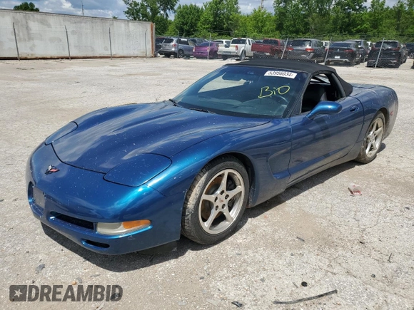 1999 Chevrolet Corvette with VIN 1G1YY32G6X5106210, listed as a Copart auction lot 53956034 with 0 mi miles and Salvage Title. Bid and sale history available at carsss.com. Image 1.
