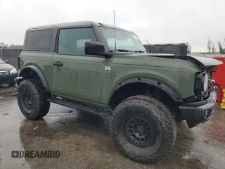 2021 Ford Bronco with VIN 1FMDE5AH7MLA79865, listed as a Copart auction lot 46552595 with 33,636 mi miles and Salvage Title. Bid and sale history available at carsss.com. Image 4.
