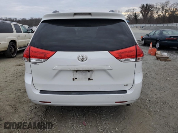 2012 Toyota Sienna LE AAS with VIN 5TDKK3DC1CS224663, listed as a Copart auction lot 47818225 with 214,883 mi miles and Clean Title. Bid and sale history available at carsss.com. Image 6.