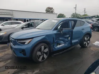 2023 Volvo C40 Recharge Pure Electric Ultimate with VIN YV4ED3GM8P2031366, listed as a Copart auction lot 67716824 with 0 mi miles and Salvage Title. Bid and sale history available at carsss.com. Image 1.