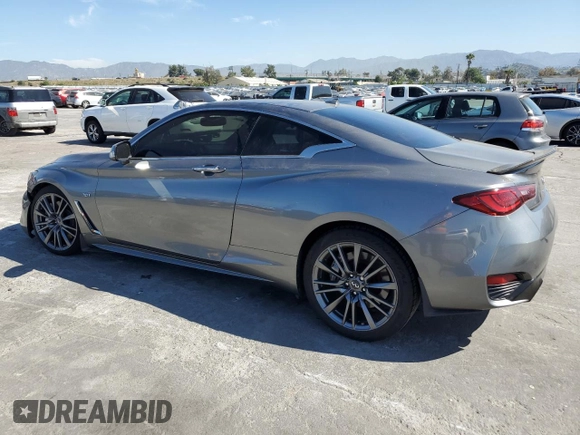 2017 Infiniti Q60 Sport with VIN JN1EV7EK5HM363508, listed as a Copart auction lot 52693455 with 120,435 mi miles and Salvage Title. Bid and sale history available at DreamBid. Image 2.
