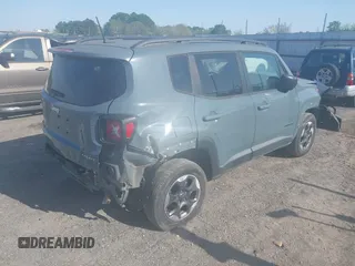 2017 Jeep Renegade Sport with VIN ZACCJBAB5HPF77358, listed as a IAAI auction lot 41988784 with 99,331 mi miles and . Bid and sale history available at carsss.com. Image 4.
