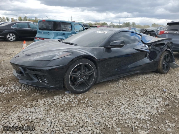 2023 Chevrolet Corvette 2LT with VIN 1G1YB2D43P5107068, listed as a Copart auction lot 75735814 with NaN miles and Salvage Title. Bid and sale history available at carsss.com. Image 1.