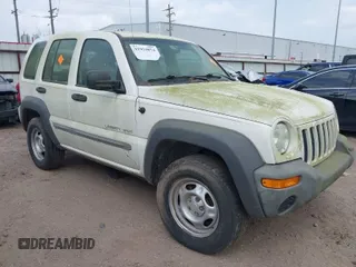 2003 Jeep Liberty Sport with VIN 1J4GK48KX3W536830, listed as a IAAI auction lot 41954874 with 128,757 mi miles and . Bid and sale history available at DreamBid. Image 1.
