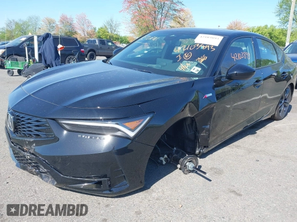 2025 Acura Integra w/A-Spec Package with VIN 19UDE4H35SA001006, listed as a IAAI auction lot 42103893 with 9,054 mi miles and . Bid and sale history available at DreamBid. Image 2.