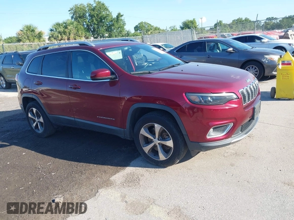 2020 Jeep Cherokee Limited with VIN 1C4PJMDX5LD567098, listed as a IAAI auction lot 42518932 with 46,177 mi miles and . Bid and sale history available at DreamBid. Image 1.