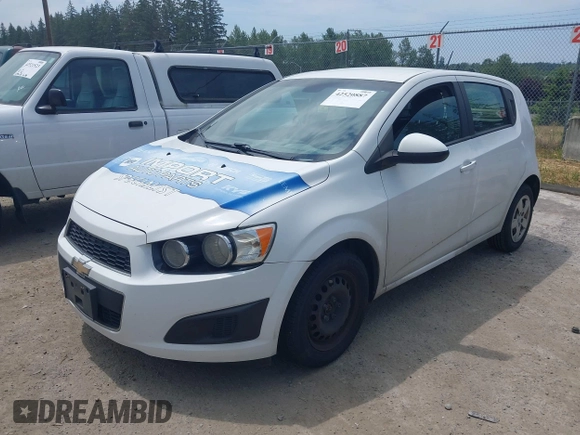 2015 Chevrolet Sonic LS with VIN 1G1JA6SHXF4134063, listed as a IAAI auction lot 42520887 with 221,364 mi miles and . Bid and sale history available at DreamBid. Image 2.