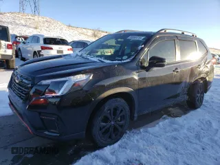 2022 Subaru Forester Sport with VIN JF2SKAJC0NH444796, listed as a Copart auction lot 89358415 with 20,512 mi miles and Salvage Title. Bid and sale history available at carsss.com. Image 1.