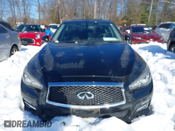 2016 Infiniti Q50 2.0t Premium with VIN JN1CV7AR0GM253412, listed as a IAAI auction lot 41223814 with 45,185 mi miles. Bid and sale history available at carsss.com. Image 11.