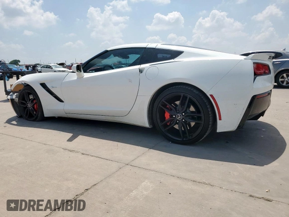 2014 Chevrolet Corvette Z51 3LT z VIN 1G1YM2D73E5131825, wystawiony jako Copart lot #58187765 z przebiegiem 89 861 mil mil oraz Szkoda całkowita • Salvage title. Historia ofert i sprzedaży dostępna na DreamBid. Obrazek 2.