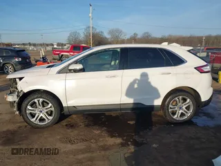 2017 Ford Edge Titanium with VIN 2FMPK4K98HBB31582, listed as a IAAI auction lot 41752885 with 119,196 mi miles. Bid and sale history available at carsss.com. Image 15.