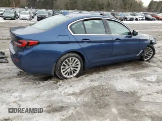 2022 BMW 5 Series 530i xDrive with VIN WBA13BJ04NCJ08677, listed as a Copart auction lot 46466225 with Not Provided miles and Salvage Title. Bid and sale history available at carsss.com. Image 3.