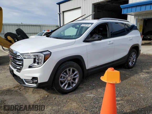2022 GMC Terrain SLT with VIN 3GKALVEV6NL111177, listed as a Copart auction lot 54156145 with 34,484 mi miles and Salvage title. Bid and sale history available at DreamBid. Image 1.