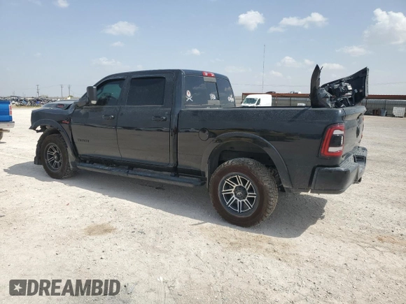 2021 Ram 2500 Laramie with VIN 3C6UR5FL4MG661383, listed as a Copart auction lot 53683515 with 100,780 mi miles and Salvage title. Bid and sale history available at DreamBid. Image 2.