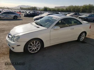 2007 Mercedes-Benz CLK-Class 3.5L with VIN WDBTJ56H07F223018, listed as a Copart auction lot 65107054 with 86,349 mi miles and Non Repairable. Bid and sale history available at carsss.com. Image 1.