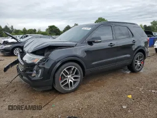 2017 Ford Explorer Sport z VIN 1FM5K8GT2HGA97974, wystawiony jako Copart lot #58274225 z przebiegiem 153 382 mil mil oraz Szkoda całkowita • Salvage title. Historia ofert i sprzedaży dostępna na DreamBid. Obrazek 1.