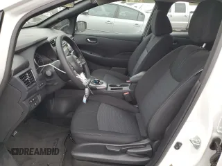 2025 Nissan LEAF S with VIN 1N4AZ1BV9SC558607, listed as a Copart auction lot 76784084 with 690 mi miles and Salvage Title. Bid and sale history available at carsss.com. Image 7.