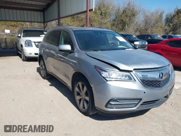 2016 Acura MDX w/Advance with VIN 5FRYD4H96GB034228, listed as a IAAI auction lot 41673425 with 109,208 mi miles. Bid and sale history available at carsss.com. Image 1.