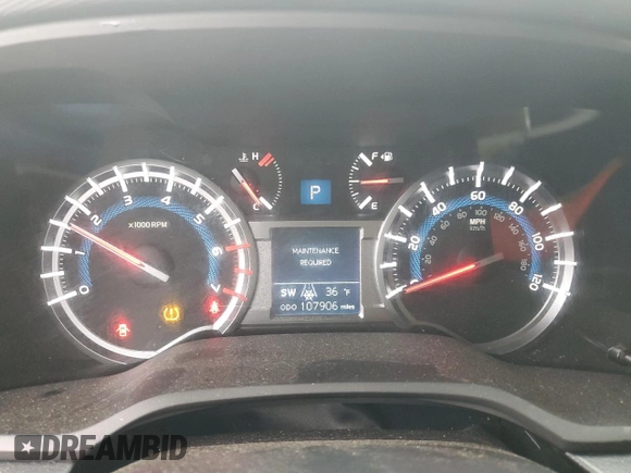 2017 Toyota 4Runner SR5 с VIN JTEBU5JR7H5450097, выставлен на аукционе Copart как лот 55851405 с пробегом 107 906 миль миль и Списание • Salvage title. История ставок и продаж доступна на DreamBid. Изображение 9.