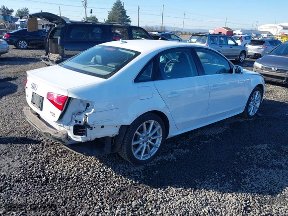 2014 Audi A4 Premium Plus with VIN WAUFFAFL3EN034800, listed as a IAAI auction lot 41395182 with 25,973 mi miles. Bid and sale history available at carsss.com. Image 4.