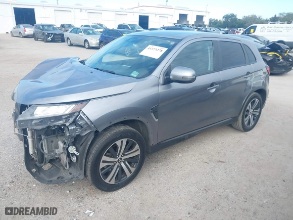 2021 Mitsubishi Outlander Sport ES with VIN JA4ARUAUXMU010496, listed as a IAAI auction lot 41373278 with 110,215 mi miles. Bid and sale history available at carsss.com. Image 20.