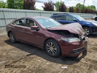 2016 Acura TLX with VIN 19UUB1F34GA007865, listed as a Copart auction lot 61728575 with 123,938 mi miles and Salvage title. Bid and sale history available at DreamBid. Image 4.