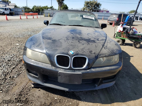 2000 BMW Z3 2.5L with VIN 4USCH9347YLG02930, listed as a Copart auction lot 58903134 with NaN miles and Clean Title. Bid and sale history available at carsss.com. Image 5.