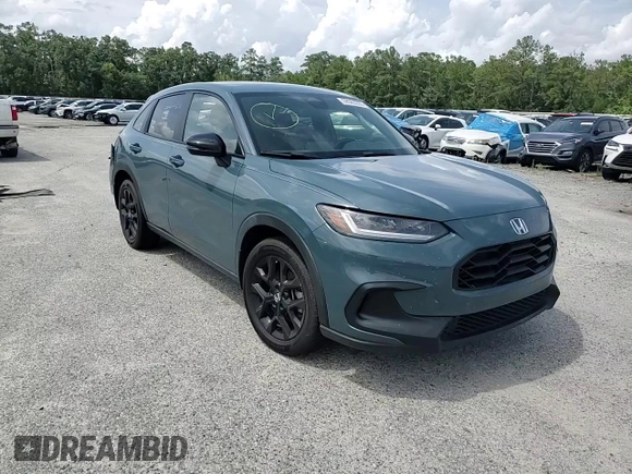 2023 Honda HR-V Sport with VIN 3CZRZ1H55PM702027, listed as a Copart auction lot 59563395 with 71,311 mi miles and Salvage title. Bid and sale history available at DreamBid. Image 15.