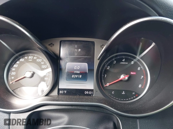 2019 Mercedes-Benz GLC with VIN WDC0G4JB3KV145553, listed as a IAAI auction lot 41957373 with 83,918 mi miles. Bid and sale history available at carsss.com. Image 7.