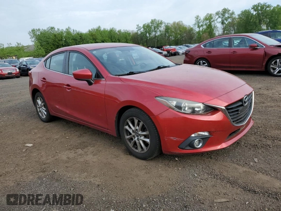 2014 Mazda 3 i Touring with VIN JM1BM1V7XE1195423, listed as a Copart auction lot 56702485 with 113,442 mi miles and Salvage title. Bid and sale history available at DreamBid. Image 4.