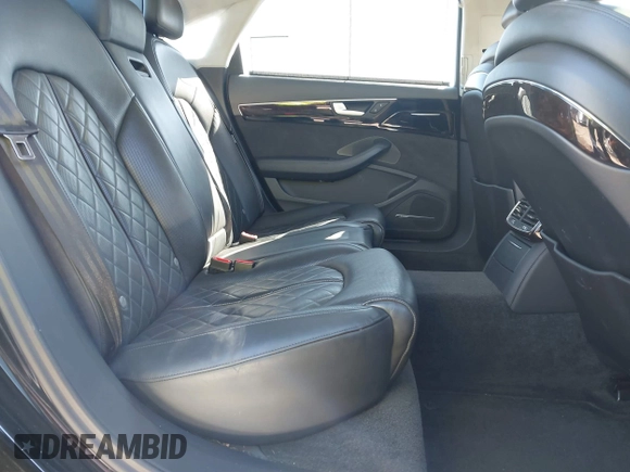 2015 Audi A8 L 4.0T with VIN WAU32AFD1FN021343, listed as a IAAI auction lot 41634469 with 88,229 mi miles. Bid and sale history available at carsss.com. Image 8.