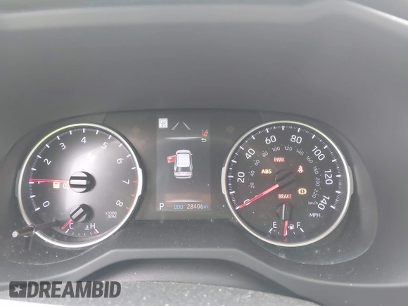 2019 Toyota RAV4 XLE Premium with VIN JTMA1RFV9KD513395, listed as a IAAI auction lot 41469143 with 28,406 mi miles. Bid and sale history available at carsss.com. Image 7.