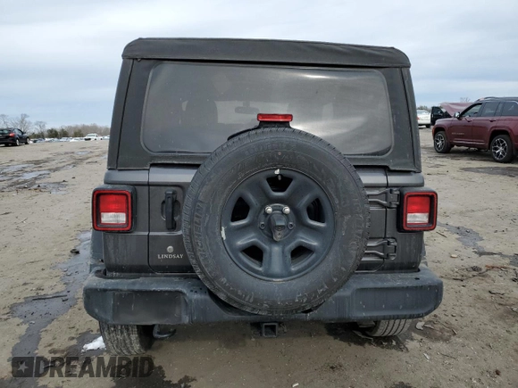 2022 Jeep Wrangler Sport with VIN 1C4HJXAG3NW273779, listed as a Copart auction lot 38882894 with 32,206 mi miles and . Bid and sale history available at DreamBid. Image 6.