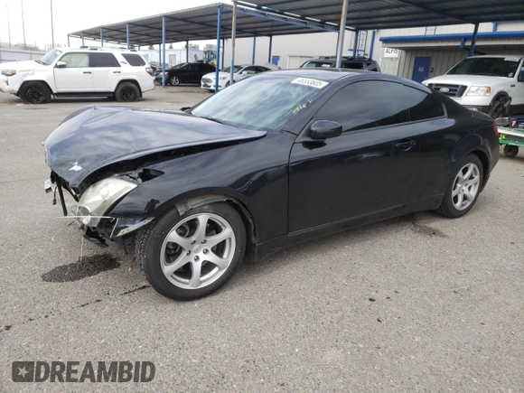 2006 Infiniti G35 with VIN JNKCV54E36M710821, listed as a Copart auction lot 46553605 with 146,163 mi miles and Salvage Title. Bid and sale history available at carsss.com. Image 1.