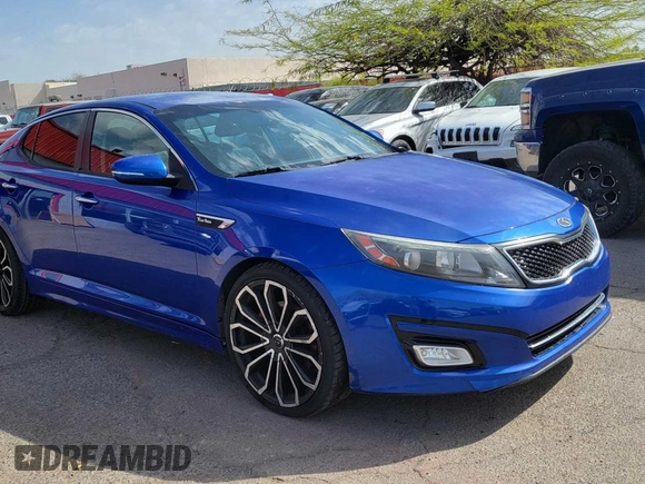 2014 Kia Optima SXL Turbo with VIN 5XXGR4A61EG285117, listed as a Copart auction lot 53501295 with 149,594 mi miles and Clean Title. Bid and sale history available at DreamBid. Image 1.
