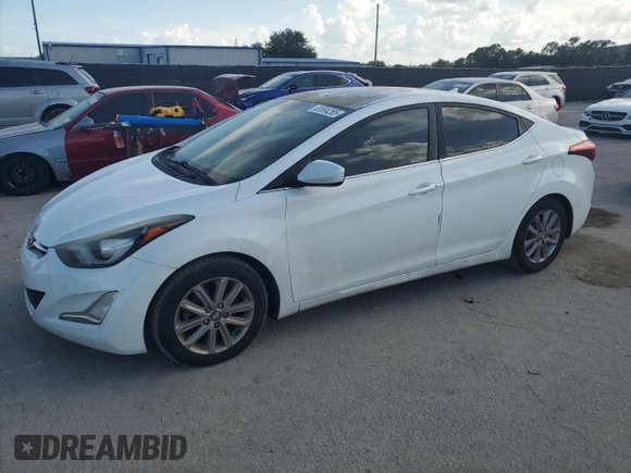 2015 Hyundai Elantra SE with VIN 5NPDH4AE7FH577194, listed as a Copart auction lot 65594265 with 180,170 mi miles and Non repairable. Bid and sale history available at DreamBid. Image 1.