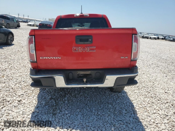 2015 GMC Canyon 2WD SLE with VIN 1GTG5BEA4F1220791, listed as a Copart auction lot 66525304 with 0 mi miles and Salvage Title. Bid and sale history available at carsss.com. Image 6.