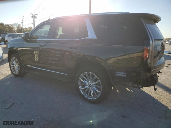 2021 Cadillac Escalade RWD Premium Luxury with VIN 1GYS3BKL9MR465911, listed as a Copart auction lot 76889764 with 19,446 mi miles and Salvage Title. Bid and sale history available at carsss.com. Image 2.