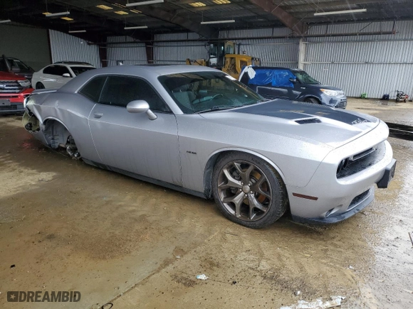 2015 Dodge Challenger R/T with VIN 2C3CDZAT1FH705168, listed as a Copart auction lot 44270495 with 96,085 mi miles and Salvage Title. Bid and sale history available at carsss.com. Image 4.