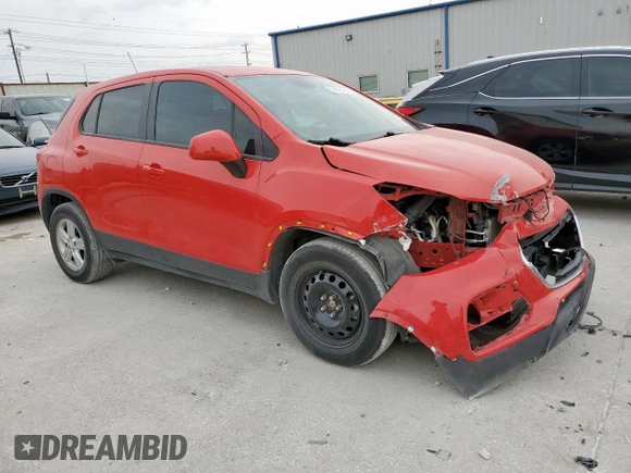 2020 Chevrolet Trax LS with VIN KL7CJKSB7LB346315, listed as a Copart auction lot 53346425 with 52,313 mi miles and Salvage Title. Bid and sale history available at DreamBid. Image 4.