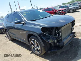 2019 GMC Terrain SLT z VIN 3GKALPEV6KL146759, wystawiony jako IAAI lot #42247818 z przebiegiem 83 281 mil mil oraz . Historia ofert i sprzedaży dostępna na DreamBid. Obrazek 1.