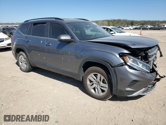 2021 Volkswagen Atlas S with VIN 1V2AP2CA4MC501931, listed as a Copart auction lot 53485375 with 127,674 mi miles and Salvage title. Bid and sale history available at DreamBid. Image 4.