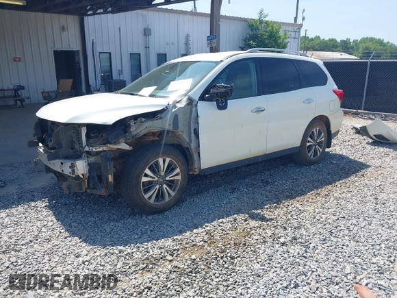 2017 Nissan Pathfinder SV z VIN 5N1DR2MNXHC622572, wystawiony jako IAAI lot #42144228 z przebiegiem 155 262 mil mil oraz . Historia ofert i sprzedaży dostępna na DreamBid. Obrazek 2.