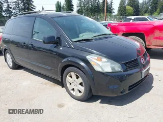 2005 Nissan Quest z VIN 5N1BV28U95N104117, wystawiony jako IAAI lot #42098588 z przebiegiem Nie podano mil oraz . Historia ofert i sprzedaży dostępna na DreamBid. Obrazek 1.