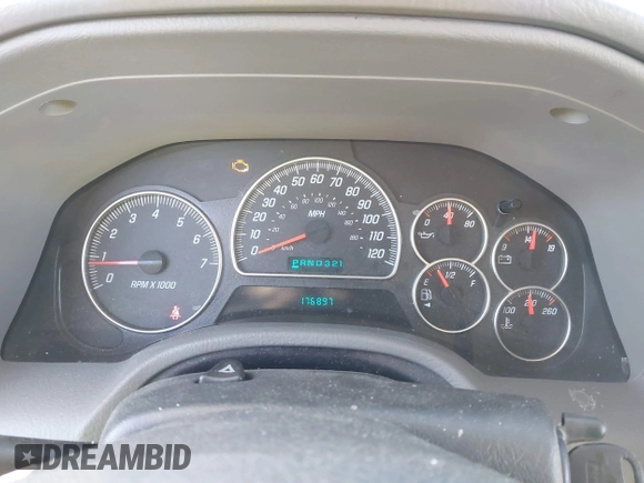 2005 GMC Envoy SLE with VIN 1GKDT13S452194933, listed as a IAAI auction lot 41426512 with 176,897 mi miles. Bid and sale history available at carsss.com. Image 7.